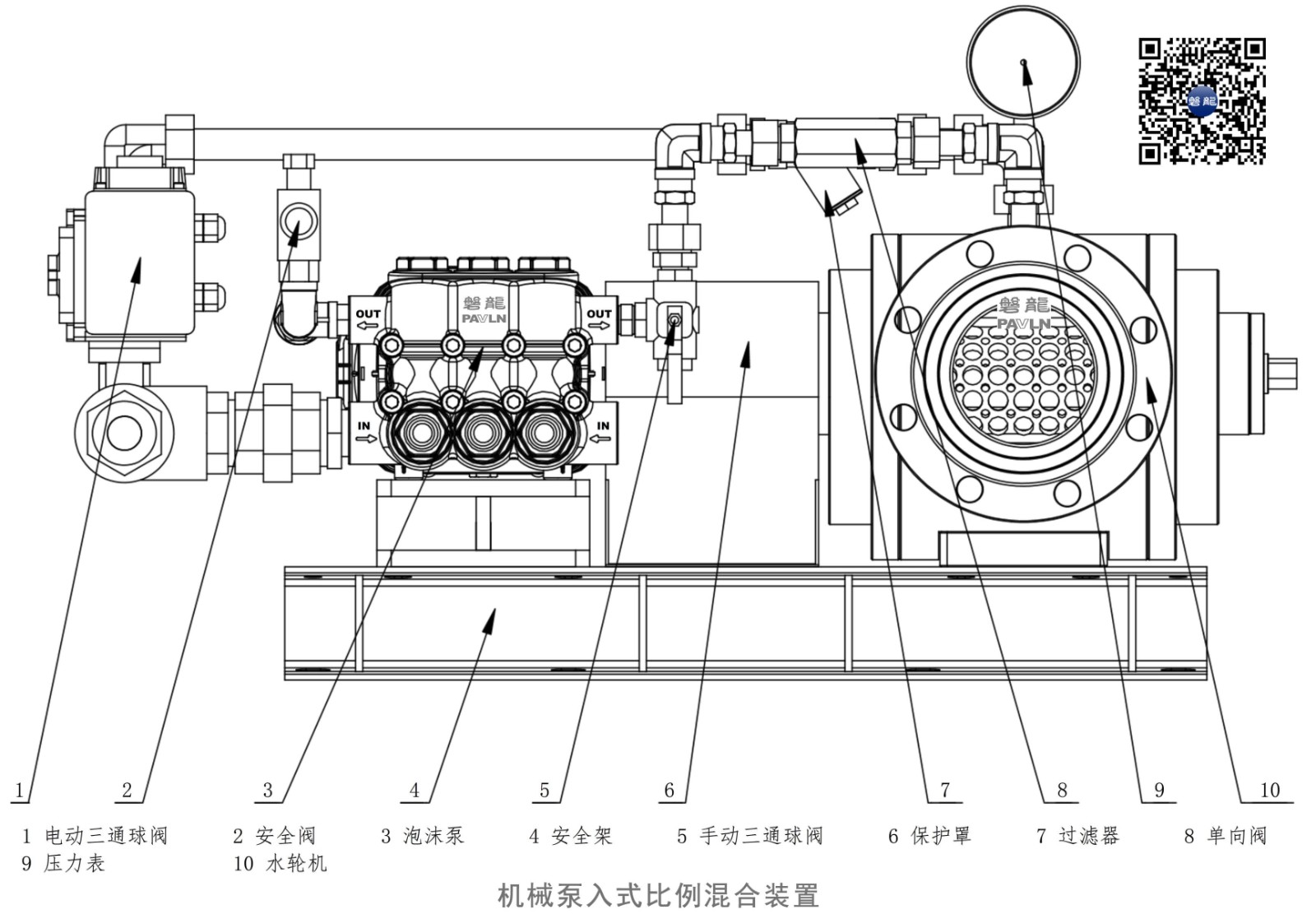 机械泵入式比例混合装置