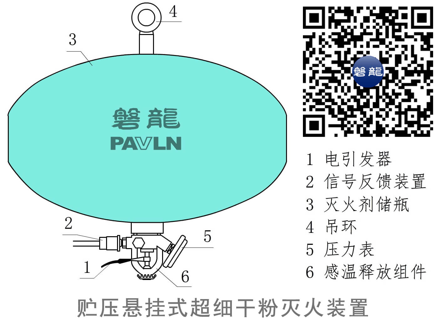贮压悬挂式超细干粉灭火装置