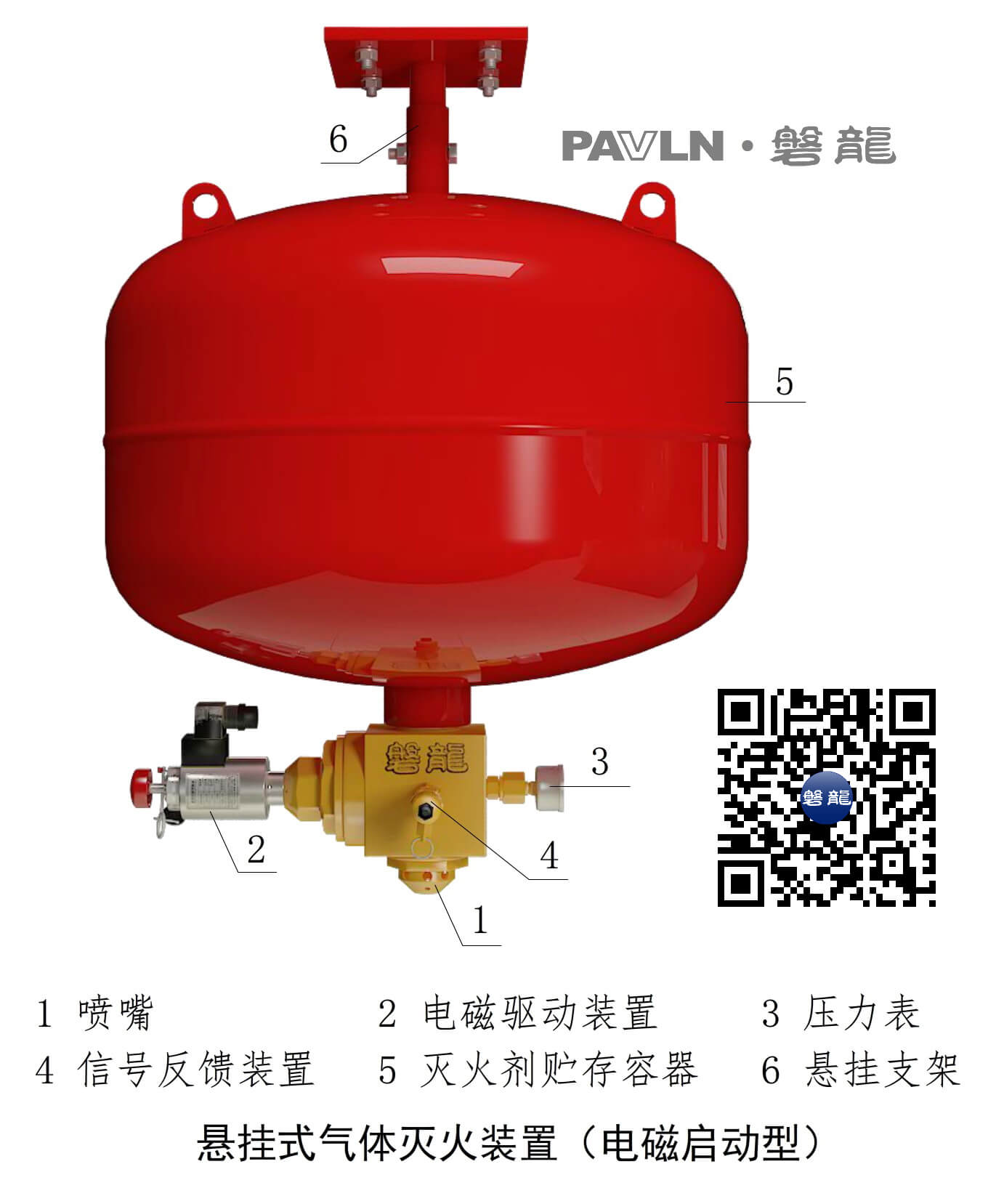 悬挂式气体灭火装置（电磁启动型）